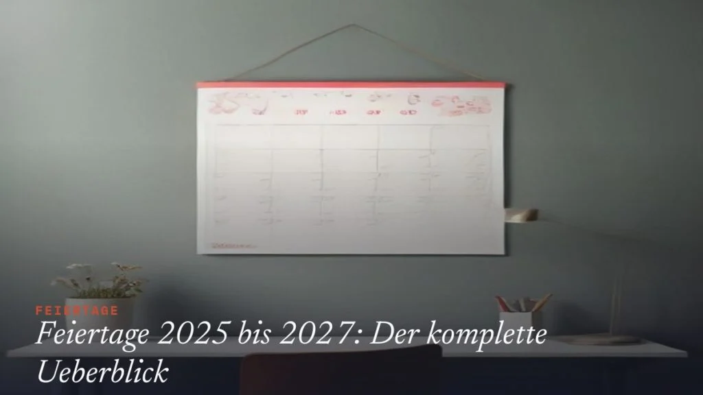 Feiertage 2025 Bis 2027: Der Komplette Überblick