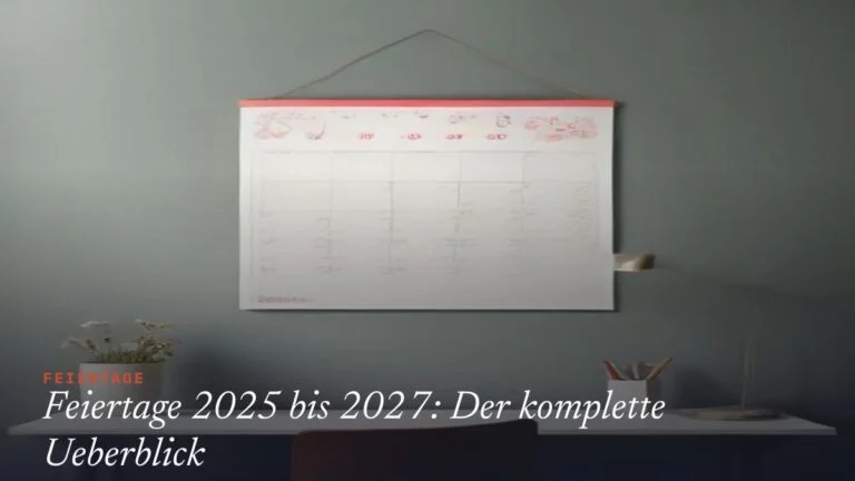 Feiertage 2025 Bis 2027: Der Komplette Überblick