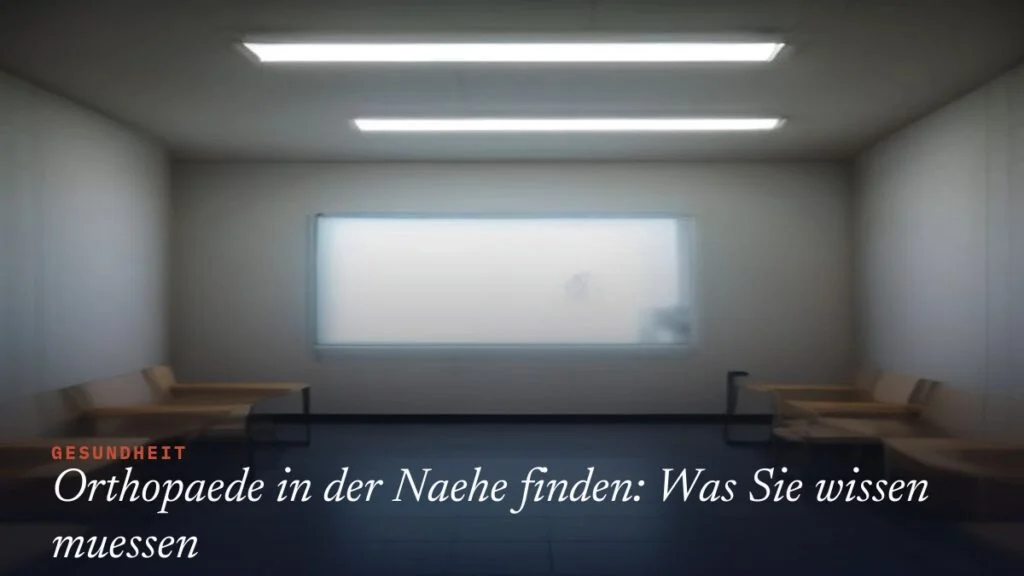 Orthopäde In Der Nähe Finden: Was Sie Wissen Müssen