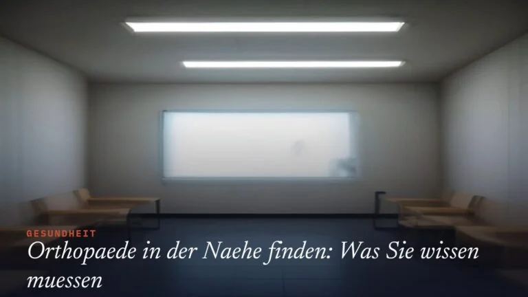 Orthopäde In Der Nähe Finden: Was Sie Wissen Müssen